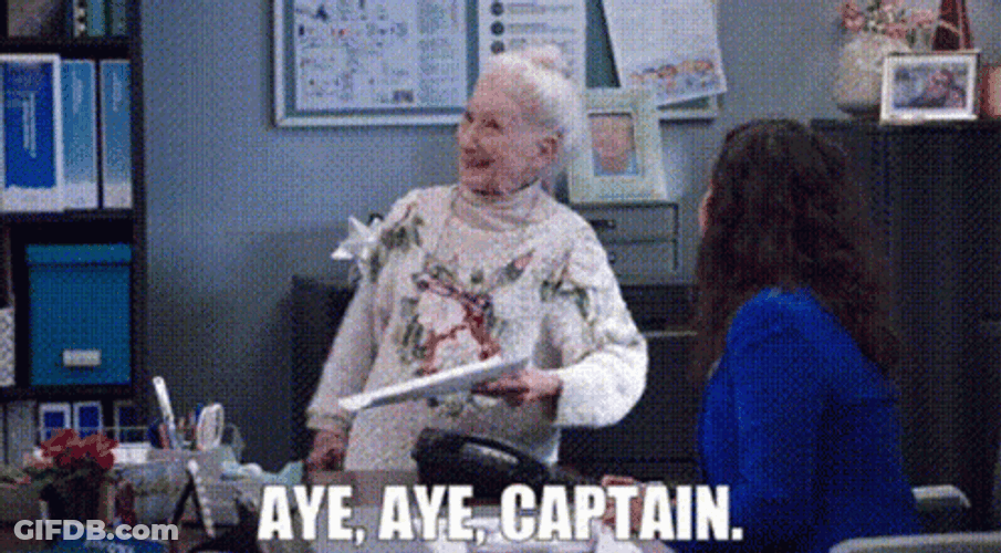 Aye Aye Captain Superstore Myrtle GIF