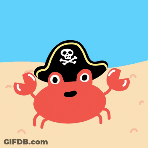 Aye Aye Crab Rave Illustration GIF