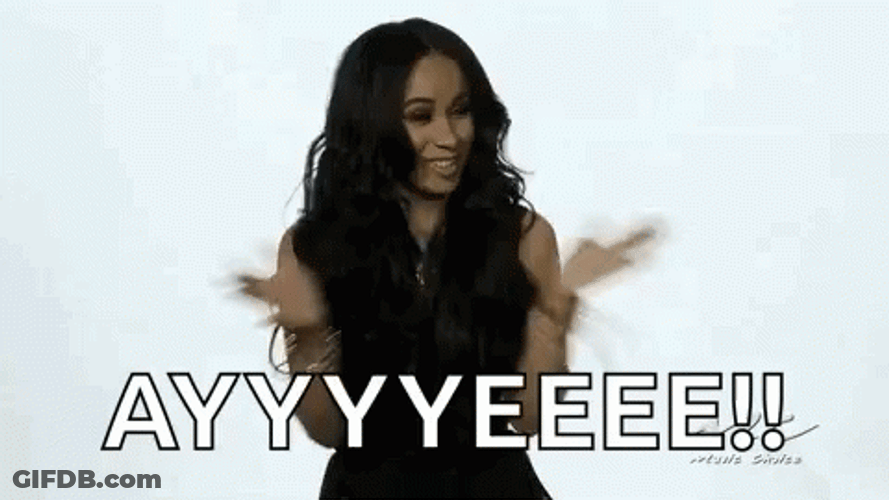 Aye Cardi B American Rapper Dance GIF