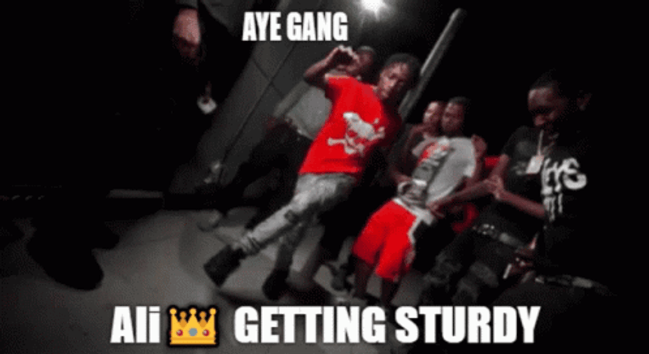 Aye Gang Getting Sturdy Tiktok Dance GIF
