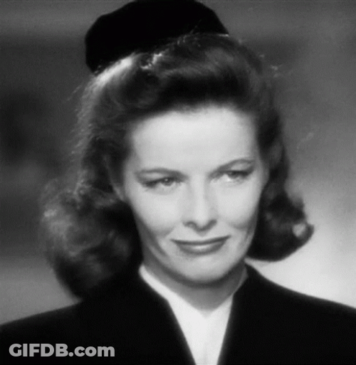 Aye Katharine Hepburn American Actress Salute GIF