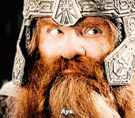 Aye Lord Of The Rings Gimli GIF