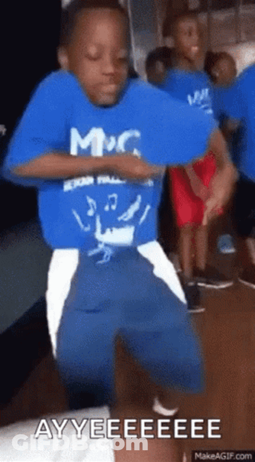 Aye Slice Dancing Black Kid GIF