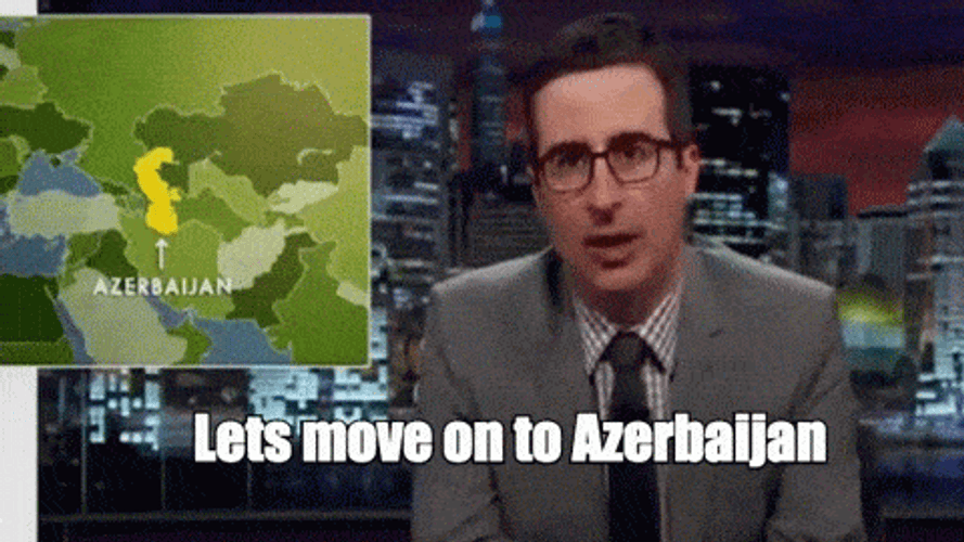 Azerbaijan Funny John Oliver GIF