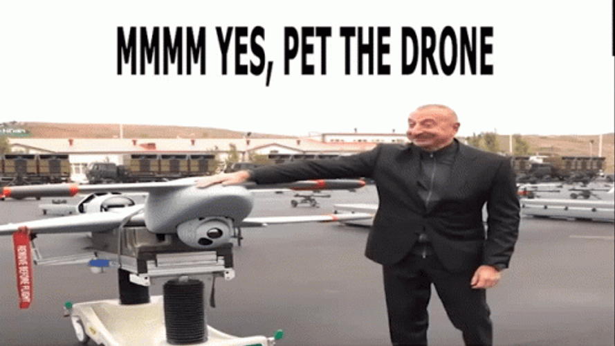 Azerbaijan President Ilham Aliyev Drone GIF
