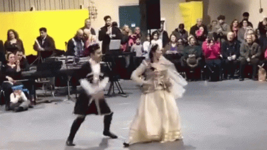 Azerbaijan Wedding Couple Dance GIF