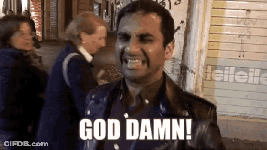 Aziz God Damn GIF