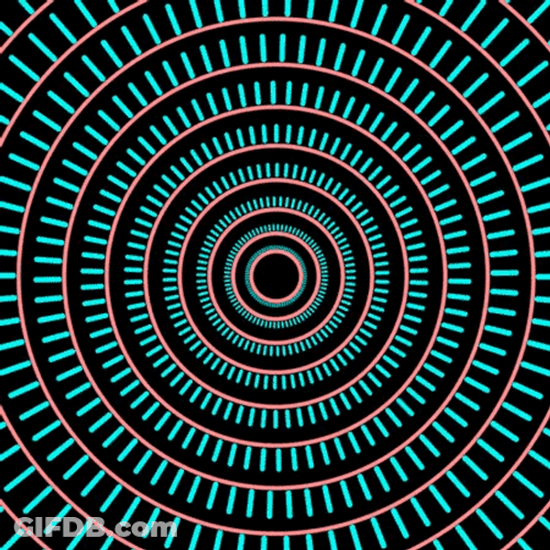 Aztec Spiral Illusion GIF