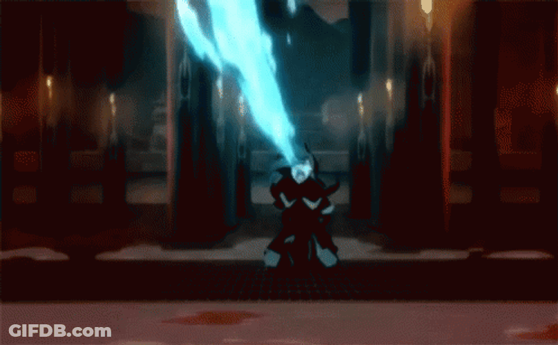 Azula Blow Blue Flame Avatar GIF