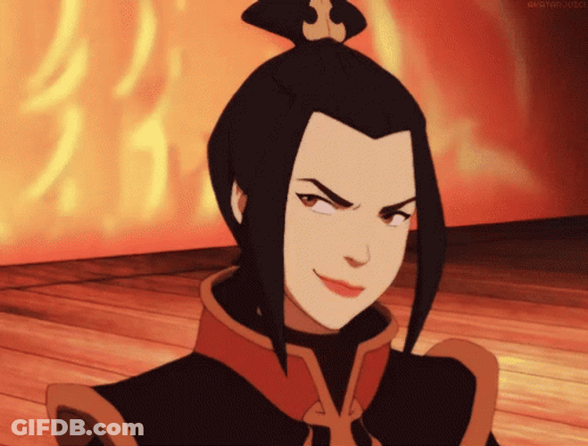 Azula Eyebrows Raise Smirk Avatar GIF