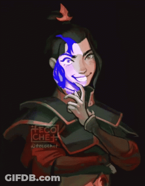 Azula Fire Bender Creepy Smile GIF