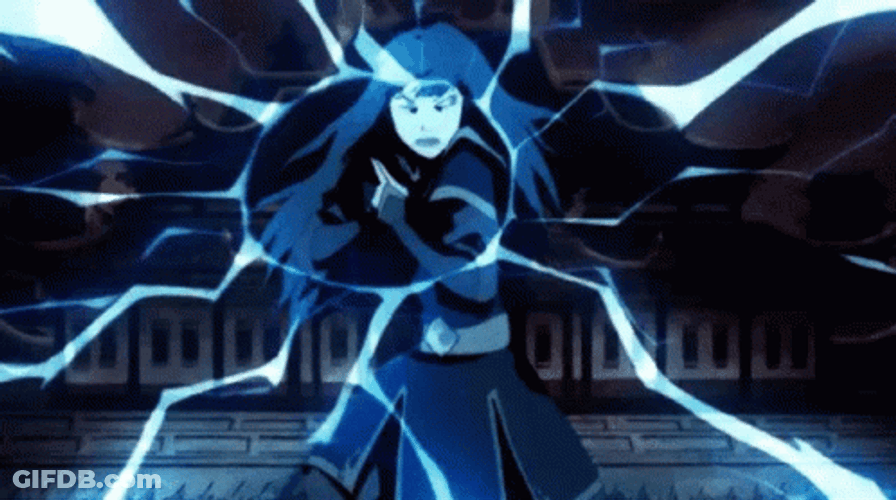 Azula Lightning Shoot Last Airbender GIF
