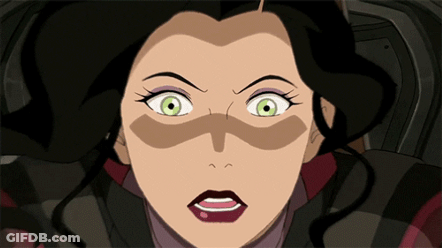 Azula Plane Pull Shocked GIF