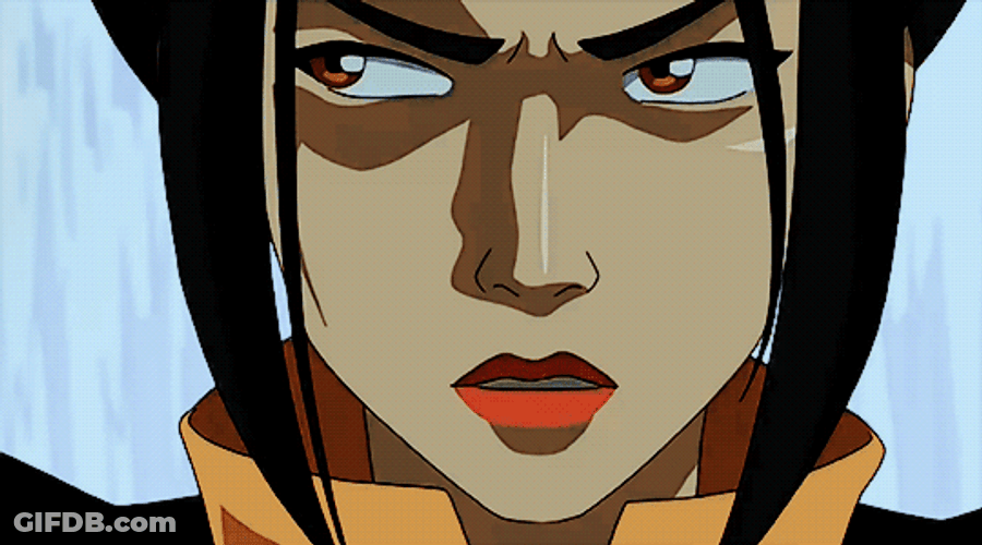 Azula Shifty Eyes Fight Avatar GIF