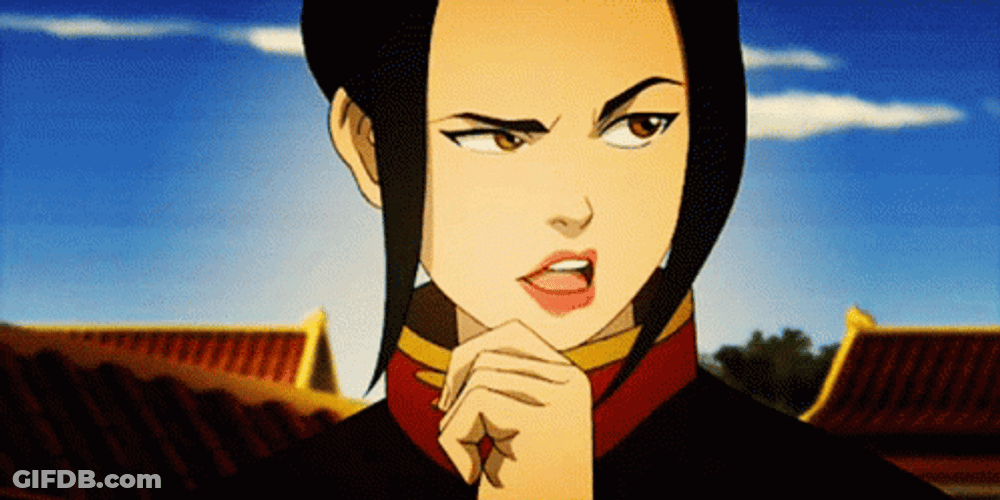 Azula Thinking Confident Chin Avatar GIF