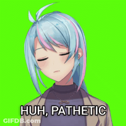 Azura Cecillia Anime Huh Pathetic GIF