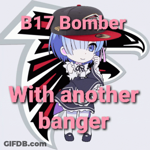 B17 Bomber With Another Banger Written In Pink GIF