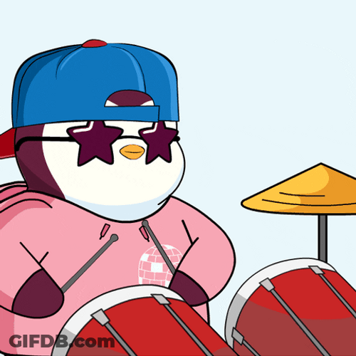 Ba Dum Tss Penguin GIF