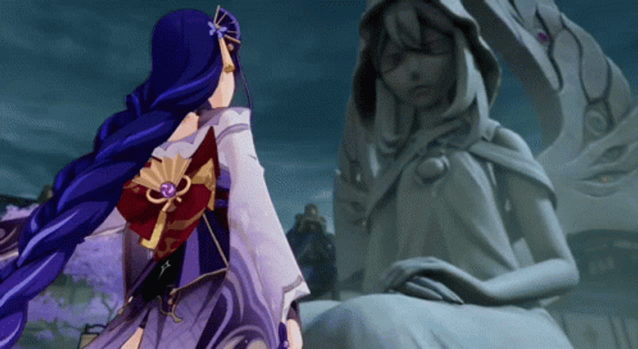 Baal Genshin Impact Praising God GIF