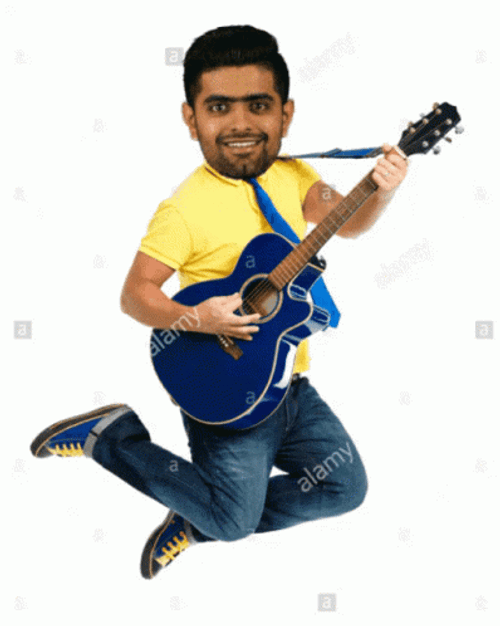 Babar Azam Meme Guitar GIF