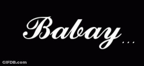Babay Text On Black Background GIF