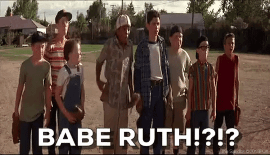 Babe Ruth Boys Sandlot Movie GIF