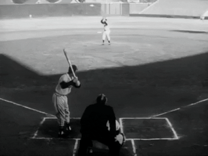 Babe Ruth Hank Aaron Breaks Record GIF