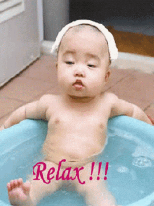 Baby Bath Relax GIF