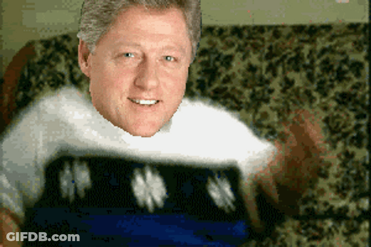 Baby Bill Clinton Balloons GIF
