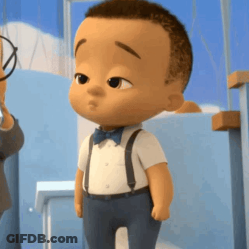 Baby Boy In Suspenders And Bow Tie GIF