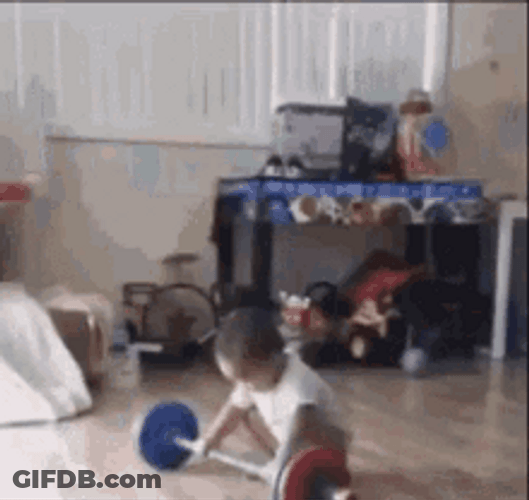 Baby Boy Playing Workout GIF