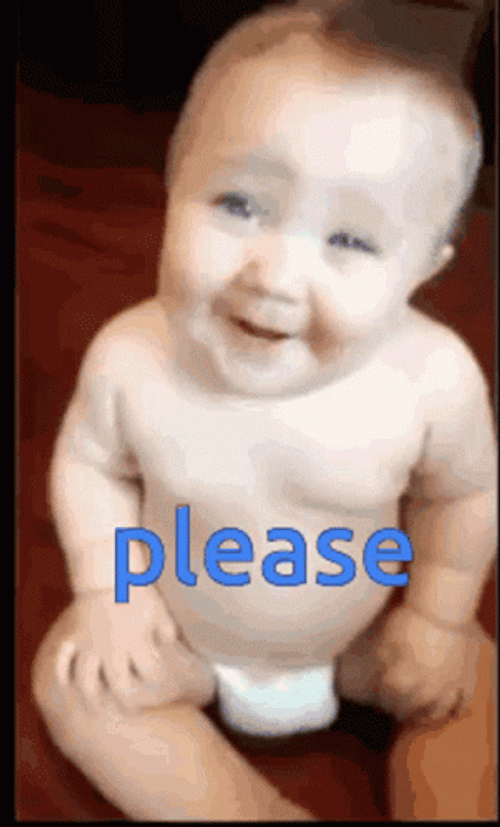 Baby Boy Saying Please GIF