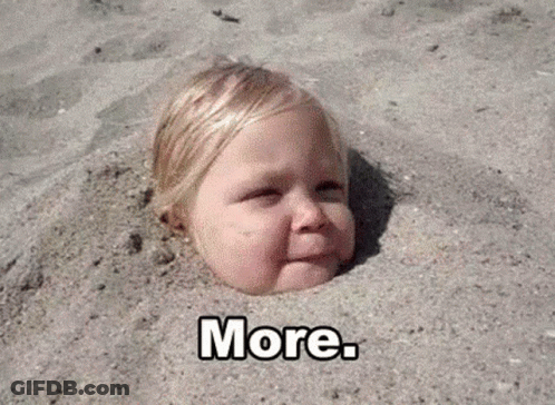 Baby Buried In Sand With More GIF