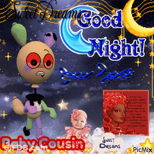 Baby Cousin Greeting Card With Stuffed Animal And Baby GIF