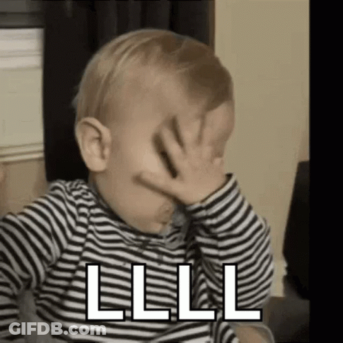 Baby Covering Face L.L.L.L GIF