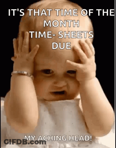 Baby Covering Face Saying Time Of Month GIF
