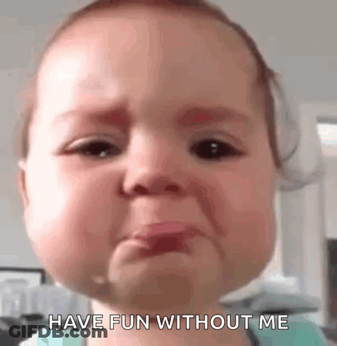 Baby Crying And Making Funny Face GIF