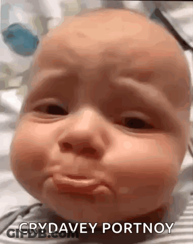 Baby Crying And Making Funny Face GIF
