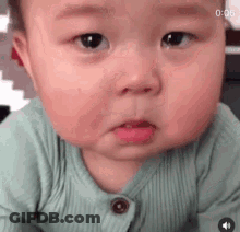 Baby Crying And Making Funny Face GIF