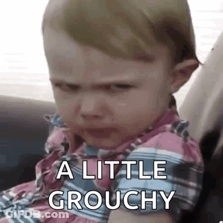 Baby Crying Funny Face Little Grouchy GIF