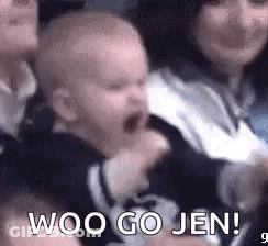Baby Crying Held By Woman Says Woo Go Jen GIF