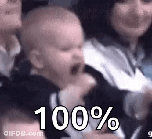 Baby Crying In Crowd 100% GIF
