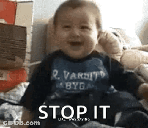 Baby Crying In R Varsity A Byga Shirt GIF
