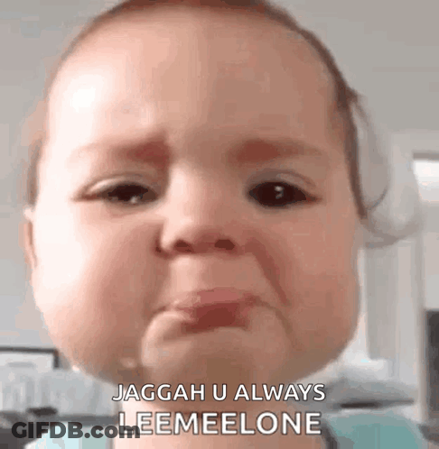 Baby Crying Making Funny Face GIF