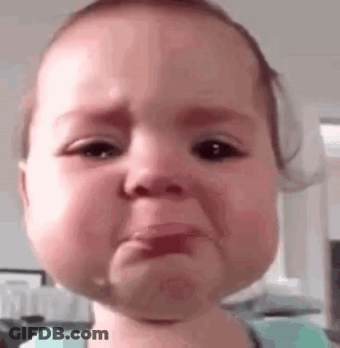 Baby Crying Making Funny Face GIF