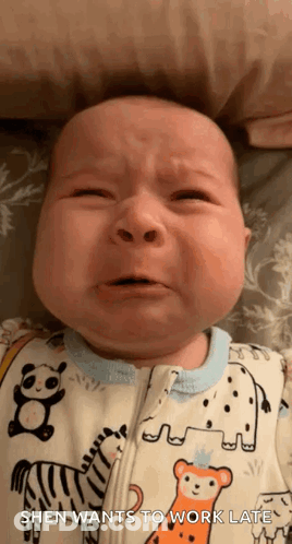 Baby Crying Shen Wants To Work Late GIF