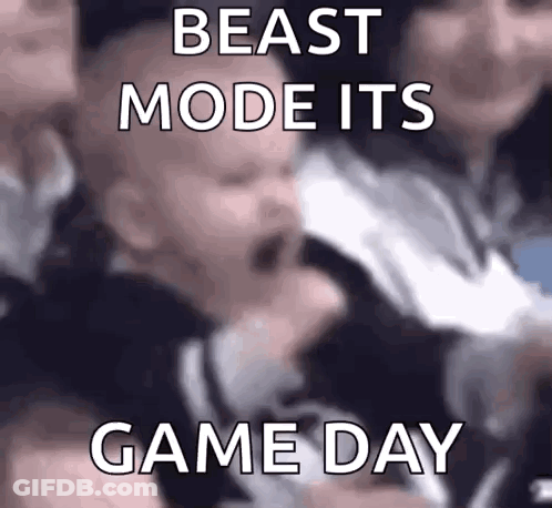 Baby Crying With Beast Mode Game Day GIF
