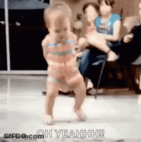 Baby Dancing And Woman Holding Baby GIF
