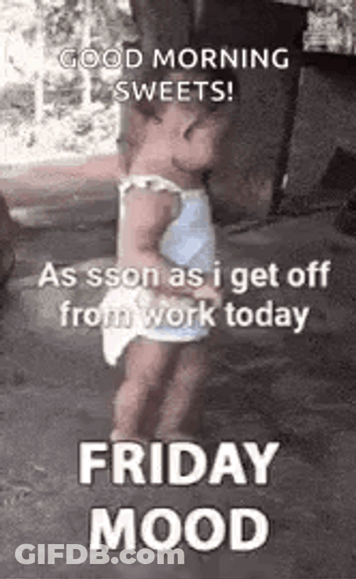 Baby Dancing Happy Friday Meme GIF