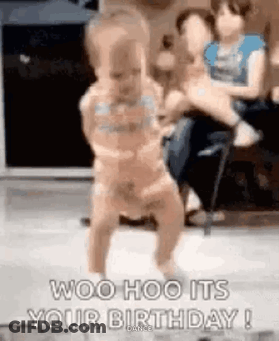 Baby Dancing With Birthday Woo Hoo GIF